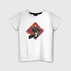 Детская футболка хлопок с принтом Diluc в Санкт-Петербурге, 100% хлопок | круглый вырез горловины, полуприлегающий силуэт, длина до линии бедер | anime | diluc | game | genshin | genshin impact | impact | аниме | дилюк | игра