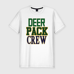 Мужская футболка хлопок Slim с принтом Deer Pack Crew в Санкт-Петербурге, 92% хлопок, 8% лайкра | приталенный силуэт, круглый вырез ворота, длина до линии бедра, короткий рукав | antetokounmpo | basketball | bucks | giannis | milwaukee | mvp | nba | sport | streetball | адетокумбо | бакс | баскетбол | игра | милуоки | мяч | нба | олень | спорт | стритбол | тренер | чемпион | янис