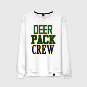 Мужской свитшот хлопок с принтом Deer Pack Crew в Санкт-Петербурге, 100% хлопок |  | antetokounmpo | basketball | bucks | giannis | milwaukee | mvp | nba | sport | streetball | адетокумбо | бакс | баскетбол | игра | милуоки | мяч | нба | олень | спорт | стритбол | тренер | чемпион | янис