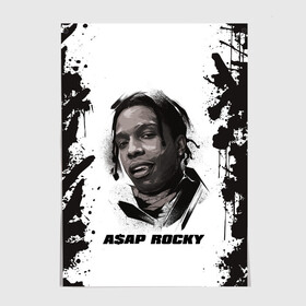 Постер с принтом АСАП | ASAP ROCKY (Z) в Санкт-Петербурге, 100% бумага
 | бумага, плотность 150 мг. Матовая, но за счет высокого коэффициента гладкости имеет небольшой блеск и дает на свету блики, но в отличии от глянцевой бумаги не покрыта лаком | america | asap | asap rocky | black rap | music | rap | raper | testing | usa | америка | асап | асап роки | зарубежная музыка | музыка | музыкант | реп | репер | сша | тестин | черный реп