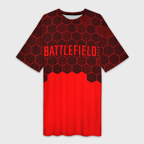 Платье-футболка 3D с принтом Battlefield 2042   Hexagon в Санкт-Петербурге,  |  | 2042 | battle | battlefield | fps | game | games | logo | portal | royale | shooter | батлфилд | битва | игра | игры | королевская | лого | портал | соты | шутер