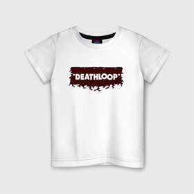 Детская футболка хлопок с принтом Deathloop - Flames в Санкт-Петербурге, 100% хлопок | круглый вырез горловины, полуприлегающий силуэт, длина до линии бедер | death | deathloop | game | games | loop | дэслуп | дэт | дэтлуп | знак | игра | игры | лого | луп | мертвая | огонь | пелтя | пламя | символ