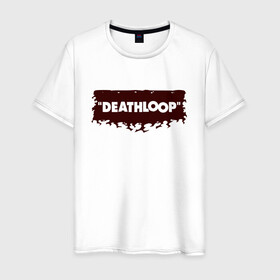 Мужская футболка хлопок с принтом Deathloop - Flames в Санкт-Петербурге, 100% хлопок | прямой крой, круглый вырез горловины, длина до линии бедер, слегка спущенное плечо. | death | deathloop | game | games | loop | дэслуп | дэт | дэтлуп | знак | игра | игры | лого | луп | мертвая | огонь | пелтя | пламя | символ