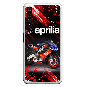 Чехол для Honor 20 с принтом APRILIA / АПРИЛИЯ / MOTO в Санкт-Петербурге, Силикон | Область печати: задняя сторона чехла, без боковых панелей | 120. | 50 | aprilia | motorcycle | motosport | racing | rs | speed | sport | априлия | байк | гонки | двигатель | мото | мотокросс | мотоспорт | мототриал | мотоцикл | скорость | спорт