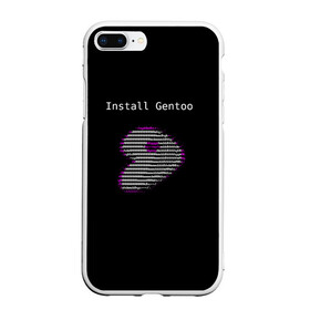 Чехол для iPhone 7Plus/8 Plus матовый с принтом Install Gentoo в Санкт-Петербурге, Силикон | Область печати: задняя сторона чехла, без боковых панелей | distro | gentoo | linux | programmer | генту | дистибутив | линух | программистам