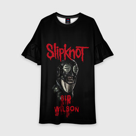 Детское платье 3D с принтом SID WILSON | SLIPKNOT | СЛИПКНОТ (Z) в Санкт-Петербурге, 100% полиэстер | прямой силуэт, чуть расширенный к низу. Круглая горловина, на рукавах — воланы | rock | sid wilson | slipknot | петля | рок | сид вилсон | скользящий узел | слипкнот | тяжелый рок | удавка