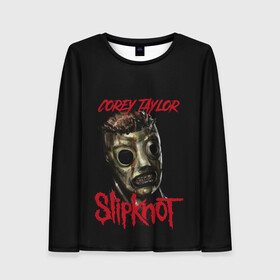 Женский лонгслив 3D с принтом COREY TAYLOR | SLIPKNOT | СЛИПКНОТ (Z) в Санкт-Петербурге, 100% полиэстер | длинные рукава, круглый вырез горловины, полуприлегающий силуэт | corey taylor | rock | slipknot | коре | коре тейлор | петля | рок | скользящий узел | слипкнот | тейлор | тяжелый рок | удавка