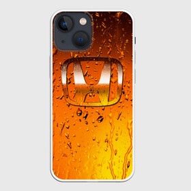 Чехол для iPhone 13 mini с принтом Honda капли дождя в Санкт-Петербурге,  |  | auto | car | honda | motor | sport | sport car | авто | авто бренды | вода | дождь | капли | машина | спорт | спорт кар | хонда
