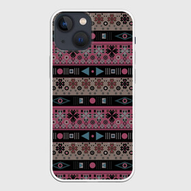 Чехол для iPhone 13 mini с принтом Этнический полосатый орнамент в Санкт-Петербурге,  |  | абстрактный | африканский узор | геометрический узор | орнамент | полосы | текстура | шаблон