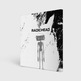 Холст квадратный с принтом Radiohead | Радиохед (Z) в Санкт-Петербурге, 100% ПВХ |  | radiohead | thomas edward yorke | альтернативный рок | арт рок | джонни гринвуд | инди рок | колин гринвуд | том йорк | фил селуэй | эд о’брайен | экспериментальный рок | электронная музыка
