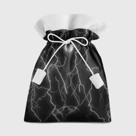 Подарочный 3D мешок с принтом Разбитое сердце в Санкт-Петербурге, 100% полиэстер | Размер: 29*39 см | Тематика изображения на принте: иероглифы | луна | молния | сердце | сердце разбитое | черно белый