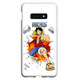 Чехол для Samsung S10E с принтом Луффи One Piece. Большой куш в Санкт-Петербурге, Силикон | Область печати: задняя сторона чехла, без боковых панелей | anime | manga | monkey d. luffy | one piece | аниме | большой куш | ван пис | вон пис | капитан | король пиратов | луси | луфи | луффи | луффи но уми | луффи таро | манга | манки д. луффи | мугивара | пират | пятый император