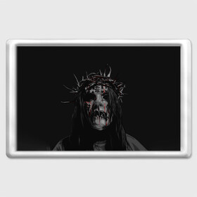 Магнит 45*70 с принтом Joey Jordison в Санкт-Петербурге, Пластик | Размер: 78*52 мм; Размер печати: 70*45 | Тематика изображения на принте: alternative | metall | music | rock | slipknot | slipnot | альтернатива | металл | музыка | рок | слипкнот | слипнот