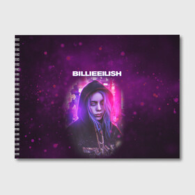 Альбом для рисования с принтом BILLIE EILISH | GLITCH (Z) в Санкт-Петербурге, 100% бумага
 | матовая бумага, плотность 200 мг. | Тематика изображения на принте: be | billie | billie eilish | blohsh | ghoul | glitch | айлиш | билли | билли айлиш | бэрд | глитч | пайрат | пайрат бэрд