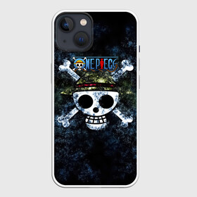 Чехол для iPhone 13 с принтом Веселый Роджер One Piece. Большой куш в Санкт-Петербурге,  |  | Тематика изображения на принте: anime | manga | monkey d. luffy | one piece | аниме | большой куш | ван пис | вон пис | гол д. роджер | кайдо | король пиратов | луфи | луффи | манга | манки д. луффи | нами | нико робин | пират | портгас д. эйс | ророноа зоро