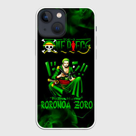 Чехол для iPhone 13 mini с принтом Ророноа Зоро Ван Пис в Санкт-Петербурге,  |  | anime | manga | one piece | zoro roronoa | аниме | большой куш | ван пис | великий флот | вон пис | зородзюро | король пиратов | манга | мечник | охотник за головами | охотник на пиратов | пират