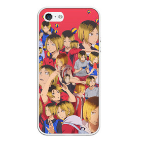 Чехол для iPhone 5/5S матовый с принтом Kozume Kenma Pattern Color в Санкт-Петербурге, Силикон | Область печати: задняя сторона чехла, без боковых панелей | anime | haikyu | kozume kenma | аниме | волейбол | кенма | кенма козуме | клуб | козуме | козуме кенма | манга | некома | разыгрывающий | сеттер | хайкю