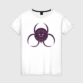 Женская футболка хлопок с принтом кумоко в Санкт-Петербурге, 100% хлопок | прямой крой, круглый вырез горловины, длина до линии бедер, слегка спущенное плечо | anime | kumo desu ga | nani ka | so i’m a spider | so what | аниме | да | и что | кумоко | я паук