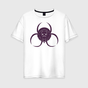 Женская футболка хлопок Oversize с принтом кумоко в Санкт-Петербурге, 100% хлопок | свободный крой, круглый ворот, спущенный рукав, длина до линии бедер
 | anime | kumo desu ga | nani ka | so i’m a spider | so what | аниме | да | и что | кумоко | я паук