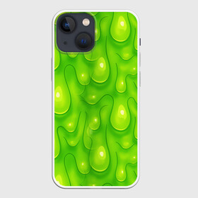 Чехол для iPhone 13 mini с принтом СЛИЗЬ   SLIME   ТЕКСТУРА в Санкт-Петербурге,  |  | pattern | slime | желе | жидкость | зеленый | мерзко. | слизь | сопли | текстура | узор