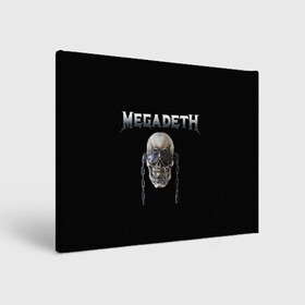 Холст прямоугольный с принтом Megadeth в Санкт-Петербурге, 100% ПВХ |  | megadeth | rock | trash metal | мега | мегадетх | метал | рок