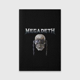 Обложка для паспорта матовая кожа с принтом Megadeth в Санкт-Петербурге, натуральная матовая кожа | размер 19,3 х 13,7 см; прозрачные пластиковые крепления | megadeth | rock | trash metal | мега | мегадетх | метал | рок