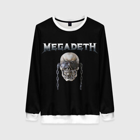 Женский свитшот 3D с принтом Megadeth в Санкт-Петербурге, 100% полиэстер с мягким внутренним слоем | круглый вырез горловины, мягкая резинка на манжетах и поясе, свободная посадка по фигуре | megadeth | rock | trash metal | мега | мегадетх | метал | рок