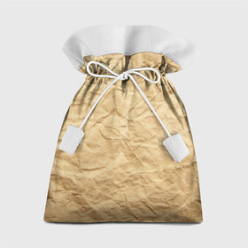 Подарочный 3D мешок с принтом БУМАЖНАЯ ТЕКСТУРА в Санкт-Петербурге, 100% полиэстер | Размер: 29*39 см | grey | papper | texture | бумага | картон | лист | мятая | паттерн | сгибы | серый | текстура | упаковка