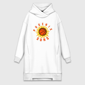 Платье-худи хлопок с принтом Phoenix Suns в Санкт-Петербурге,  |  | basketball | mvp | nba | phoenix | sport | streetball | suns | аризона | баскетбол | игра | крис пол | мяч | нба | санс | спорт | стритбол | тренер | финикс | чемпион