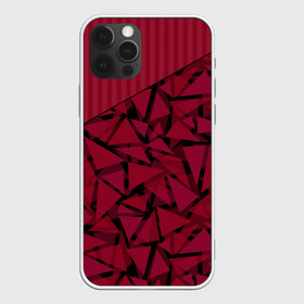 Чехол для iPhone 12 Pro Max с принтом Красный комбинированный узор  в Санкт-Петербурге, Силикон |  | абстрактный | в полоску | геометрический | красный | полосатый | современный