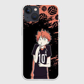 Чехол для iPhone 13 с принтом ХИНАТА | HINATA в Санкт-Петербурге,  |  | black jackals | fly | fly high | haikyuu | hinata | msby | аниме | волейбол | карасуно | некома | хайкью карасуно | хината