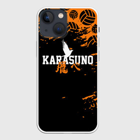 Чехол для iPhone 13 mini с принтом KARASUNO | КАРАСУНО в Санкт-Петербурге,  |  | black jackals | fly | fly high | haikyuu | hinata | msby | аниме | волейбол | карасуно | некома | хайкью карасуно | хината