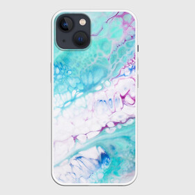 Чехол для iPhone 13 с принтом Цветная морская пена в Санкт-Петербурге,  |  | абстракция | волна | море | мрамор | пена | пузыри