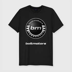 Мужская футболка хлопок Slim с принтом BALTMOTORS / БАЛТМОТОРС в Санкт-Петербурге, 92% хлопок, 8% лайкра | приталенный силуэт, круглый вырез ворота, длина до линии бедра, короткий рукав | baltmotors | motorcycle | motosport | racing | speed | sport | байк. | балтмоторс | гонки | двигатель | мото | мотокросс | мотоспорт | мототриал | мотоцикл | скорость | спорт