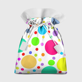 Подарочный 3D мешок с принтом Polka dot в Санкт-Петербурге, 100% полиэстер | Размер: 29*39 см | Тематика изображения на принте: dotted | в горошек | зелёный | красный | разноцветный | синий | узор