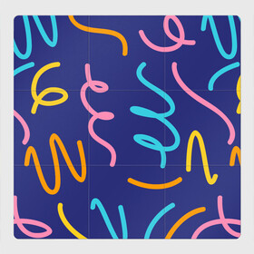 Магнитный плакат 3Х3 с принтом Одноцветная ячейка в Санкт-Петербурге, Полимерный материал с магнитным слоем | 9 деталей размером 9*9 см | Тематика изображения на принте: крем | радостный праздник | спагетти | хлопок | цветная бумага