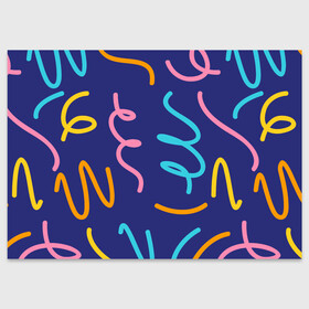 Поздравительная открытка с принтом Одноцветная ячейка в Санкт-Петербурге, 100% бумага | плотность бумаги 280 г/м2, матовая, на обратной стороне линовка и место для марки
 | Тематика изображения на принте: крем | радостный праздник | спагетти | хлопок | цветная бумага