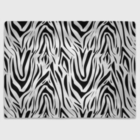 Плед 3D с принтом Черно-белая зебра в Санкт-Петербурге, 100% полиэстер | закругленные углы, все края обработаны. Ткань не мнется и не растягивается | зебра | модный | молодежный | популярный | современный | тигровый | тренд | черно белый