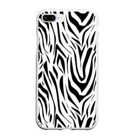 Чехол для iPhone 7Plus/8 Plus матовый с принтом Черно-белая зебра в Санкт-Петербурге, Силикон | Область печати: задняя сторона чехла, без боковых панелей | зебра | модный | молодежный | популярный | современный | тигровый | тренд | черно белый
