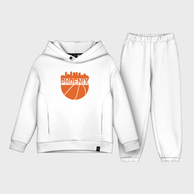 Детский костюм хлопок Oversize с принтом Phoenix Ball в Санкт-Петербурге,  |  | basketball | mvp | nba | phoenix | sport | streetball | suns | аризона | баскетбол | игра | крис пол | мяч | нба | санс | спорт | стритбол | тренер | финикс | чемпион