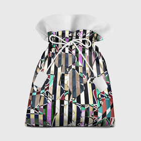 Подарочный 3D мешок с принтом Полосатый абстрактный узор в Санкт-Петербурге, 100% полиэстер | Размер: 29*39 см | Тематика изображения на принте: абстрактный | креативный | молодежный | полосатый | разноцветный | рустик | современный