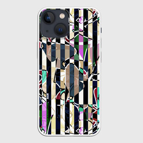 Чехол для iPhone 13 mini с принтом Полосатый абстрактный узор в Санкт-Петербурге,  |  | абстрактный | креативный | молодежный | полосатый | разноцветный | рустик | современный