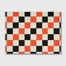 Альбом для рисования с принтом Образец шахматной доски в Санкт-Петербурге, 100% бумага
 | матовая бумага, плотность 200 мг. | блоки | вектор | геометрический | графический | модульный | символ | узор | шахматная доска