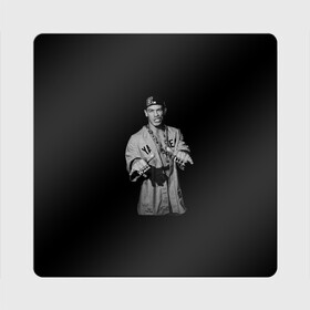 Магнит виниловый Квадрат с принтом John Cena в Санкт-Петербурге, полимерный материал с магнитным слоем | размер 9*9 см, закругленные углы | Тематика изображения на принте: wrestling | you cant see me | буквы | джон сина | знаменитость | кепка | человек