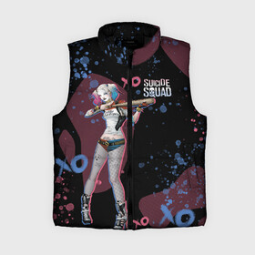 Женский жилет утепленный 3D с принтом Art Harley Quinn SS 2016 в Санкт-Петербурге,  |  | dc | dc comics | harley | harley quinn | suicide squad | suicide squad 2016 | диси | киновселенная диси | харли | харли квинн | харлин