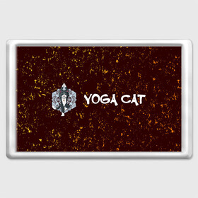 Магнит 45*70 с принтом Кошачья Йога - Гранж в Санкт-Петербурге, Пластик | Размер: 78*52 мм; Размер печати: 70*45 | cat | cats | yoga | гранж | дзен | инь | йога | кот | коты | кошачья | кошка | кошки | намасте | практика | расслабление | хамса | янь