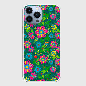 Чехол для iPhone 13 Pro Max с принтом Поле разноцветных цветков в Санкт-Петербурге,  |  | красивые цветы | мозаика | мозаика из цветов | природа | узоры | узоры из цветов | цветочки | цветочная | цветы | цветы арт