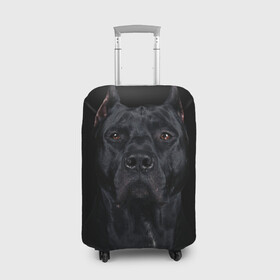 Чехол для чемодана 3D с принтом Кане-корсо | собака в Санкт-Петербурге, 86% полиэфир, 14% спандекс | двустороннее нанесение принта, прорези для ручек и колес | dog | домашние животные | кане корсо | питбуль | собака | собаки