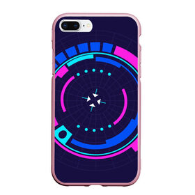 Чехол для iPhone 7Plus/8 Plus матовый с принтом Розовый Синий Киберпанк в Санкт-Петербурге, Силикон | Область печати: задняя сторона чехла, без боковых панелей | жанр | научный | фантастика | фантастический | цифровые технологии