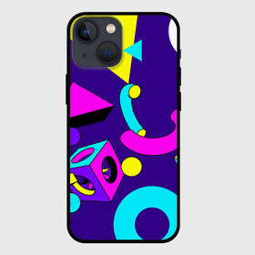 Чехол для iPhone 13 mini с принтом Геометрические фигуры в Санкт-Петербурге,  |  | геометрический | красочный | мода | разноцветные 90 е | стиль | структура | текстура | ткань | узор | фон | цвет